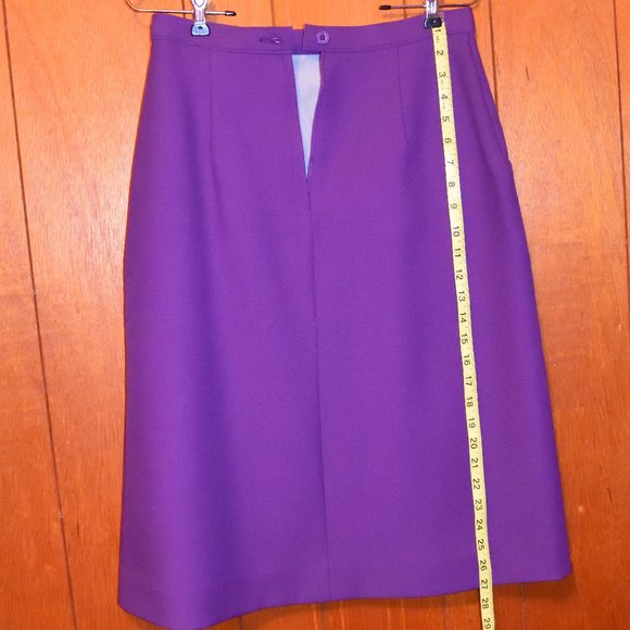 Vintage Purple Levi Strauss Bend Over Skirt Made in USA - Picture 5 of 7